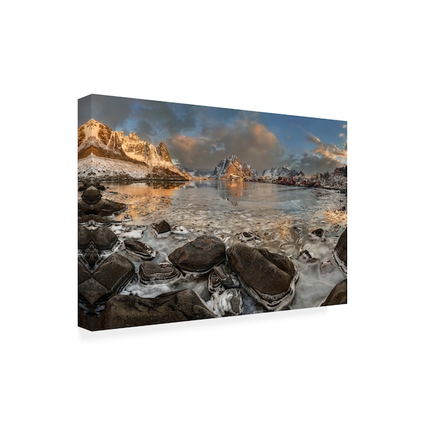 Jan Smid Master 'Frozen Reine' Canvas Art,30x47